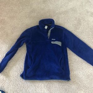 patagonia button up fleece jacket